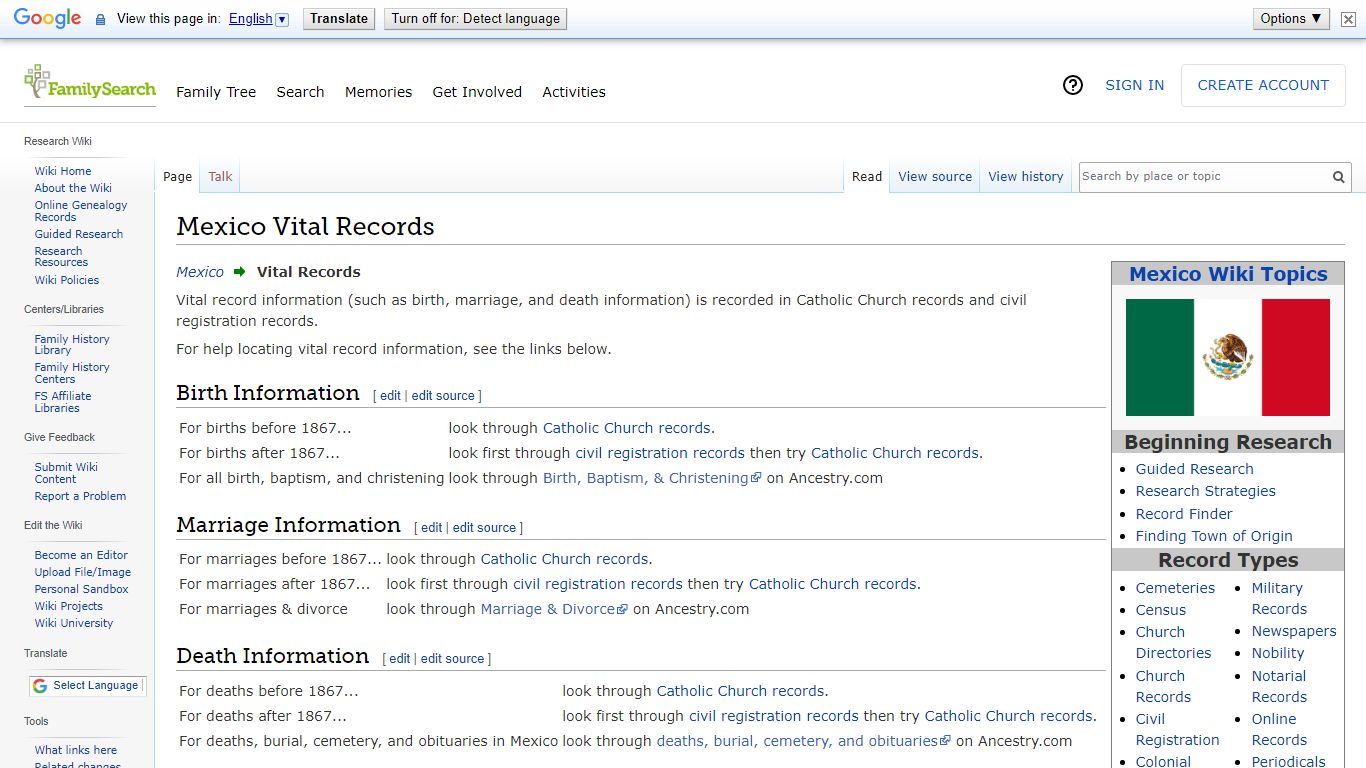 Mexico Vital Records • FamilySearch